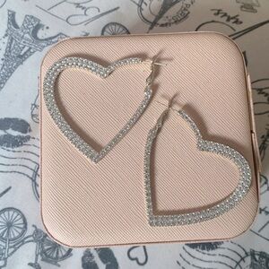 Silver Heart Earings